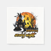 Halloween Beängstigend Night Serviette (Vorderseite)