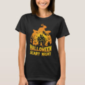 Halloween Beängstigend Night Spuk House Design T-Shirt (Vorderseite)