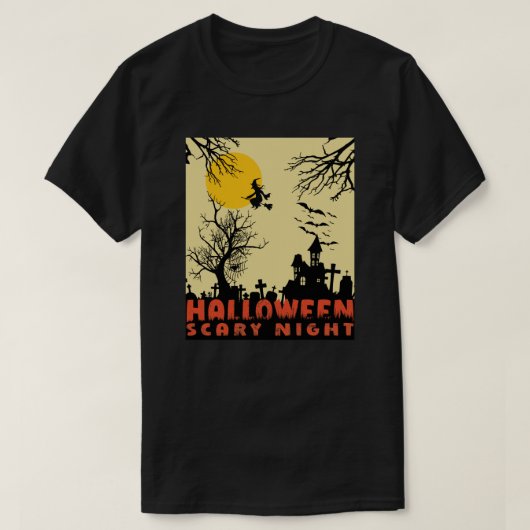 Halloween Beängstigend Night T-Shirt (Design vorne)