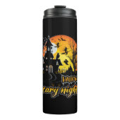 Halloween Beängstigend Night Thermosbecher (Vorderseite)