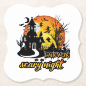 Halloween Beängstigend Night Untersetzer (Vorderseite)