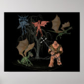 Halloween-Beängstigend-Ogrengoblin-Kreaturen Poster (Vorne)