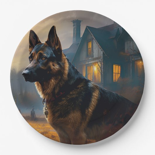 Halloween Beängstigend Pappteller (Vorderseite)