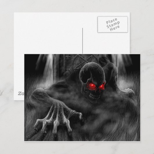 Halloween Beängstigend Postkarte (Vorne/Hinten)