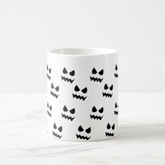 Halloween Beängstigend Pumpkin Ghost Face Kaffeetasse (Mittel)