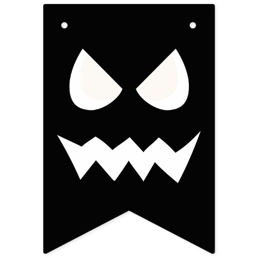 Halloween Beängstigend Pumpkin Ghost Face Wimpelkette (Zweite Fahne)