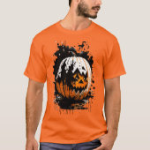 Halloween Beängstigend Pumpkin Holiday T - Shirt (Vorderseite)