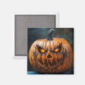 Halloween Beängstigend Pumpkin Magnet (Vorderseite/Rückseite)