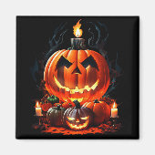Halloween Beängstigend Pumpkin Magnet (Vorne)