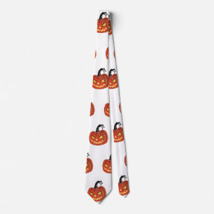 Halloween Beängstigend Pumpkin Neck Tie Krawatte