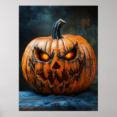 Halloween Beängstigend Pumpkin Poster (Vorne)