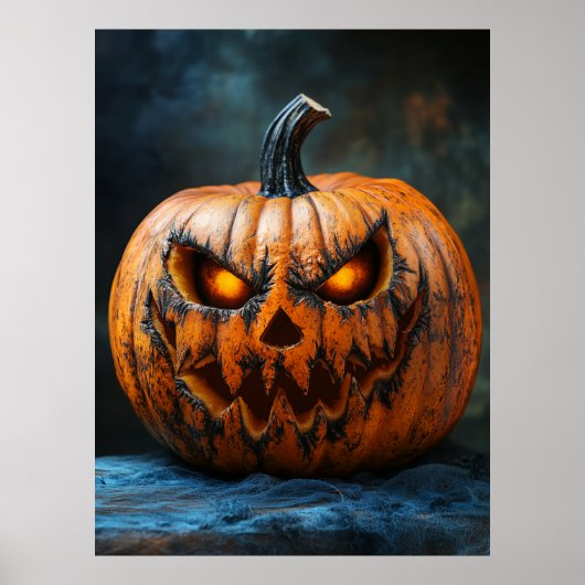 Halloween Beängstigend Pumpkin Poster (Vorne)