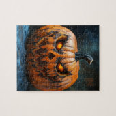 Halloween Beängstigend Pumpkin Puzzle (Horizontal)