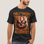 Halloween Beängstigend Pumpkin T-Shirt (Vorderseite)