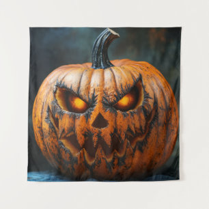 Halloween Beängstigend Pumpkin Tapestry Wandteppich