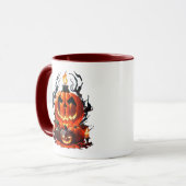 Halloween Beängstigend Pumpkin Tasse (Vorderseite Links)