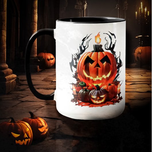 Halloween Beängstigend Pumpkin Tasse