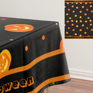 Halloween Beängstigend Pumpkins Jack-o' Lantern Mu Tischdecke