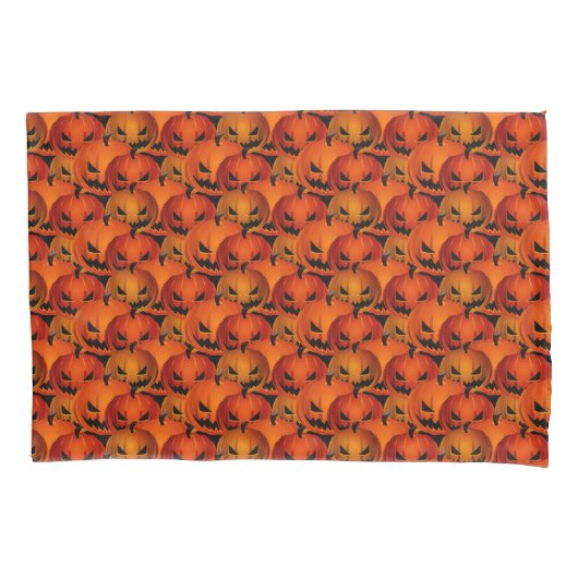 Halloween Beängstigend Pumpkins Pillowcase Kissenbezug (Vorderseite)