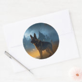 Halloween Beängstigend Runder Aufkleber (Umschlag)