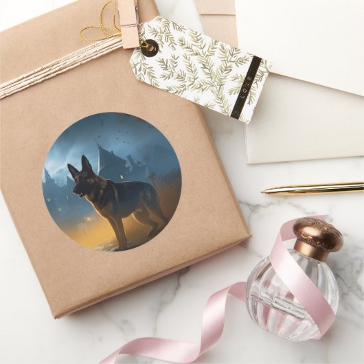 Halloween Beängstigend Runder Aufkleber (Schenken)