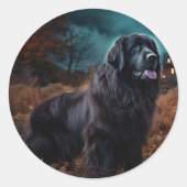 Halloween Beängstigend Runder Aufkleber (Vorderseite)