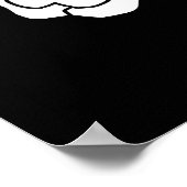 Halloween Beängstigend Skeleton Rocker Hands Poster (Ecke)