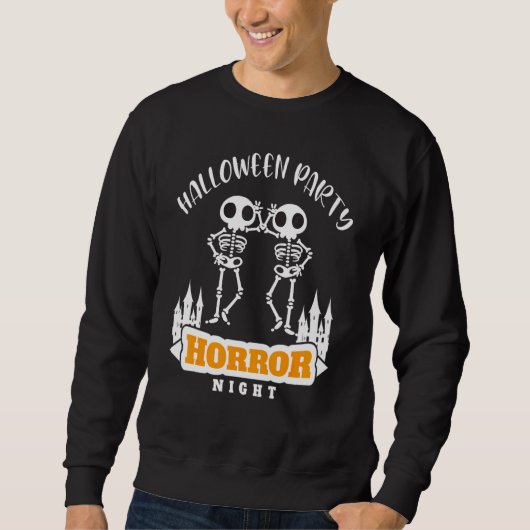 Halloween Beängstigend Skull Sweatshirt (Vorderseite)