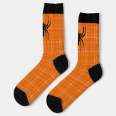 Halloween Beängstigend Spider Orange Black Widow N Socken (Linkes Detail)