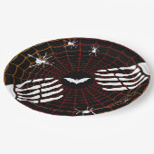 Halloween Beängstigend Spider Pattern Pappteller (Schrägansicht)