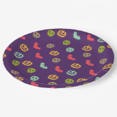 Halloween Beängstigend Spider Pattern Pappteller (Schrägansicht)