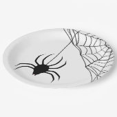 Halloween Beängstigend Spider Pattern Pappteller (Schrägansicht)