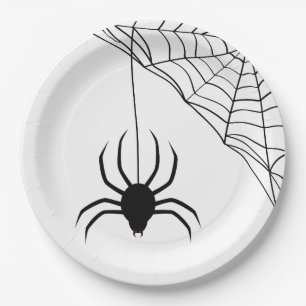 Halloween Beängstigend Spider Pattern Pappteller