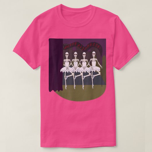 Halloween Beängstigend Spooky Dancing Ballerina Sk T-Shirt (Design vorne)