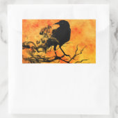 Halloween Beängstigend Szene 11 The Raven Rechteckiger Aufkleber (Tasche)