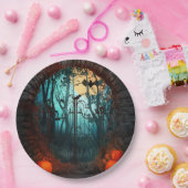 Halloween Beängstigend Szene (2) Beide Größen Pappteller (Party)