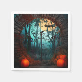 Halloween Beängstigend Szene (2) Serviette (Vorderseite)