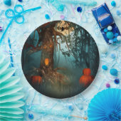 Halloween Beängstigend Szene (3) Beide Größen Pappteller (Party)