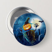 Halloween Beängstigend Szene (5) Pumpkin Alle Opti Button (Vorne & Hinten)