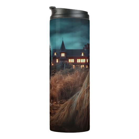 Halloween Beängstigend Thermosbecher (Nach rechts gedreht)