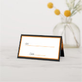 Halloween Beängstigend Tree Personalize Names Date Platzkarte (Vorderseite)