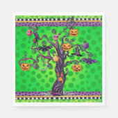 Halloween Beängstigend Tree Serviette (Vorderseite)