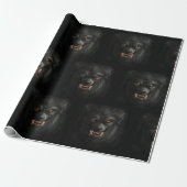 Halloween Beängstigend Werewolf Geschenkpapier (Ungerollt)