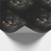 Halloween Beängstigend Werewolf Geschenkpapier (Ecke)