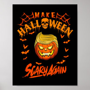 Halloween Beängstigend wieder Funny Trump Poster