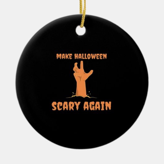 Halloween Beängstigend wieder Zombie Classic Trump Keramik Ornament (Vorne)