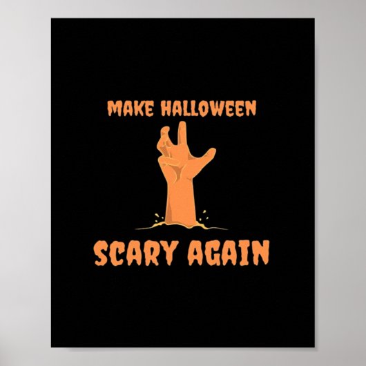 Halloween Beängstigend wieder Zombie Classic Trump Poster (Vorne)