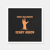 Halloween Beängstigend wieder Zombie Classic Trump Serviette (Vorderseite)