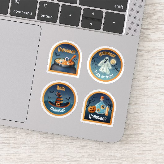 Halloween beängstigende Aufklebersammlung Aufkleber (Detail)