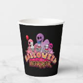 Halloween Beängstigende Clowns Horror Paper Cups Pappbecher (Vorderseite)